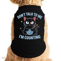Dont Talk To Me Im Counting Crocheting Cat Doggie Tank thumb 0