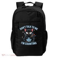 Dont Talk To Me Im Counting Crocheting Cat Backpack thumb 0