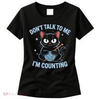 Dont Talk To Me Im Counting Crocheting Cat Women's T-Shirt thumb 0