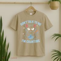 Dont Talk To Me Im Counting Crocheting Cat T-Shirt thumb 2