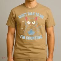 Dont Talk To Me Im Counting Crocheting Cat T-Shirt thumb 3