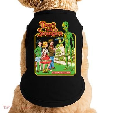 Don't Talk To Strangers Doggie Tank