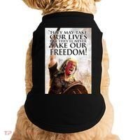 Donald Trump They May Take Our Lives But Theyll Never Take Our Freedom Doggie Tank thumb 0