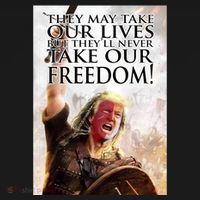 Donald Trump They May Take Our Lives But Theyll Never Take Our Freedom Women's Tank Top thumb 5