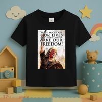 Donald Trump They May Take Our Lives But Theyll Never Take Our Freedom Toddler T-Shirt thumb 3