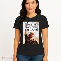 Donald Trump They May Take Our Lives But Theyll Never Take Our Freedom Women's T-Shirt thumb 4