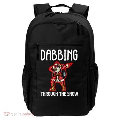 Dabbing Through The Snow Funny Santa Claus Dancing Backpack