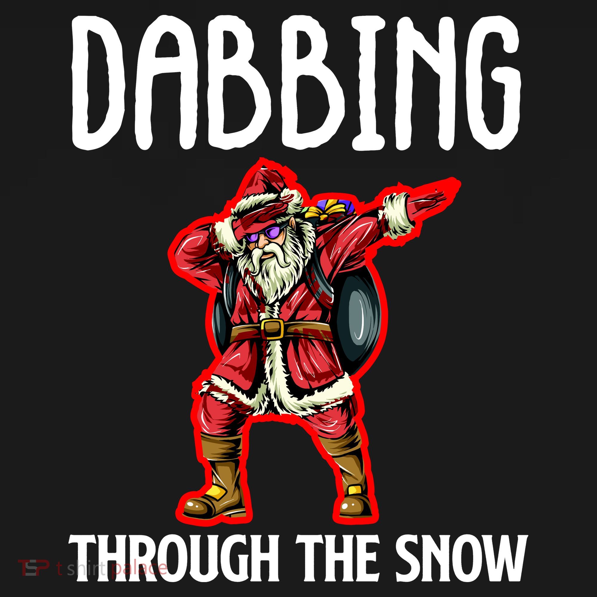 Dabbing Through The Snow Funny Santa Claus Dancing Visor