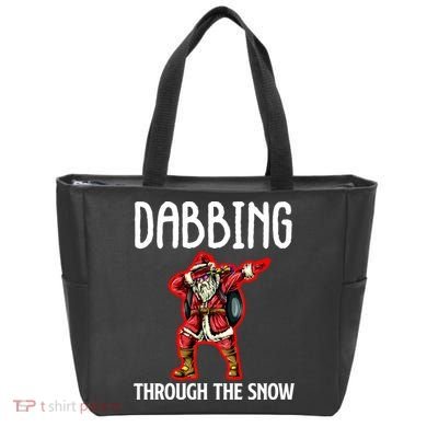 Dabbing Through The Snow Funny Santa Claus Dancing Tote Bag