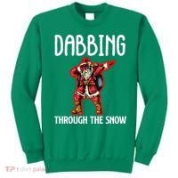 Dabbing Through The Snow Funny Santa Claus Dancing Sweatshirt thumb 0