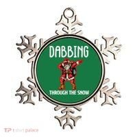 Dabbing Through The Snow Funny Santa Claus Dancing Ornament thumb 0