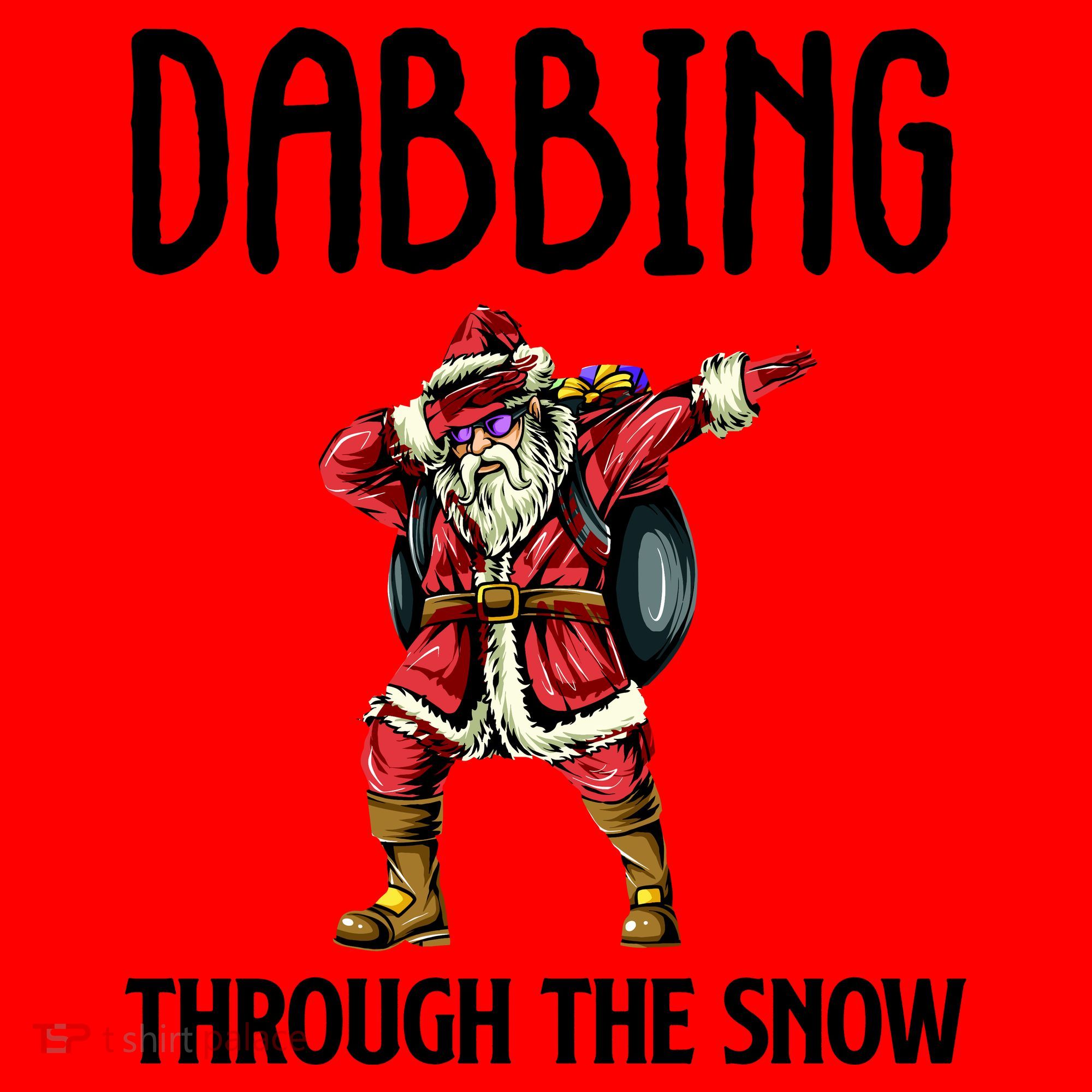 Dabbing Through The Snow Funny Santa Claus Dancing Santa Hat