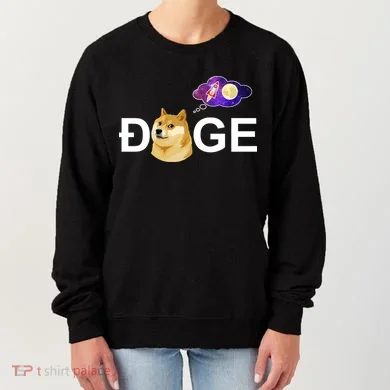 Doge To The Moon Galaxy Cryptocurrency Women's Sweatshirt