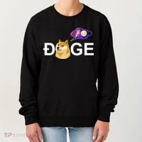 Doge To The Moon Galaxy Cryptocurrency Women's Sweatshirt thumb 0