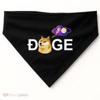 Doge To The Moon Galaxy Cryptocurrency USA-Made Doggie Bandana thumb 0