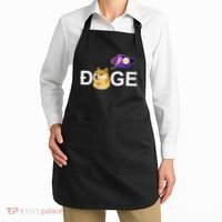 Doge To The Moon Galaxy Cryptocurrency Apron thumb 2