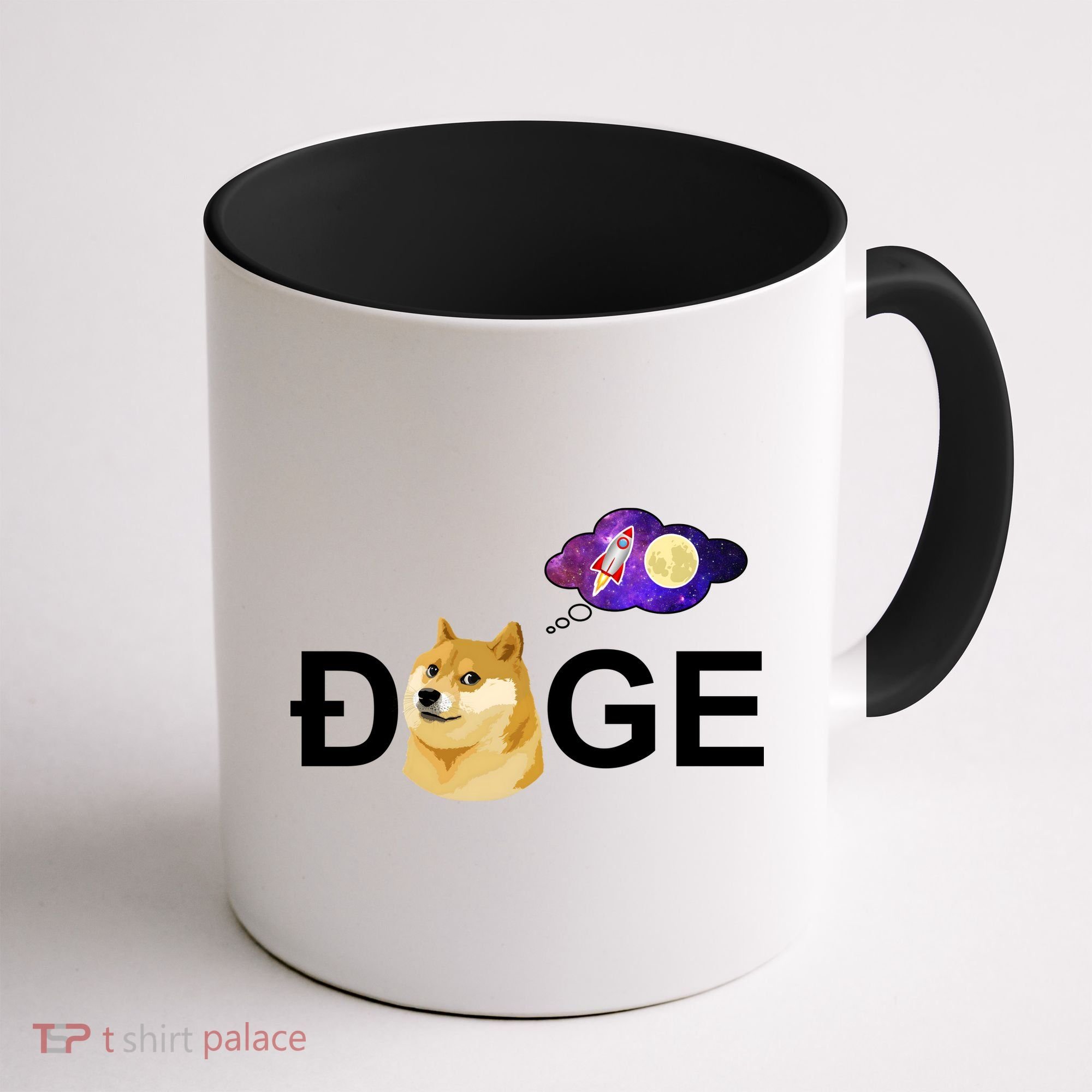 Doge To The Moon Galaxy Cryptocurrency Coffee Mug