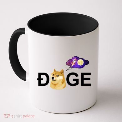 Doge To The Moon Galaxy Cryptocurrency Coffee Mug