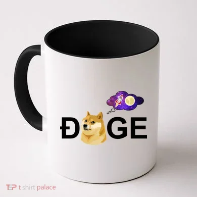 Doge To The Moon Galaxy Cryptocurrency Coffee Mug