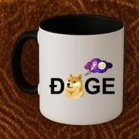 Doge To The Moon Galaxy Cryptocurrency Coffee Mug thumb 2
