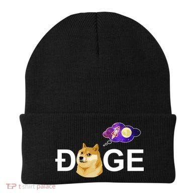 Doge To The Moon Galaxy Cryptocurrency Beanie