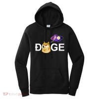 Doge To The Moon Galaxy Cryptocurrency Women's Hoodie thumb 0