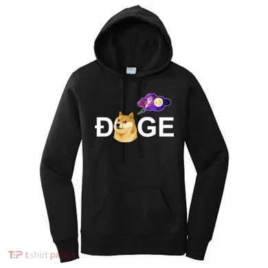 Doge To The Moon Galaxy Cryptocurrency Women's Hoodie