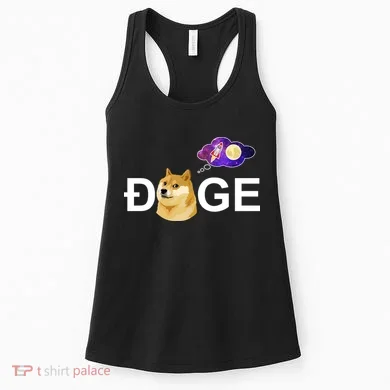 Doge To The Moon Galaxy Cryptocurrency Women's Tank Top