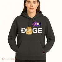 Doge To The Moon Galaxy Cryptocurrency Hoodie thumb 5