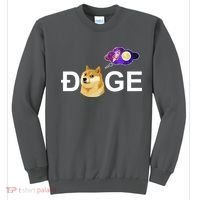 Doge To The Moon Galaxy Cryptocurrency Sweatshirt thumb 0