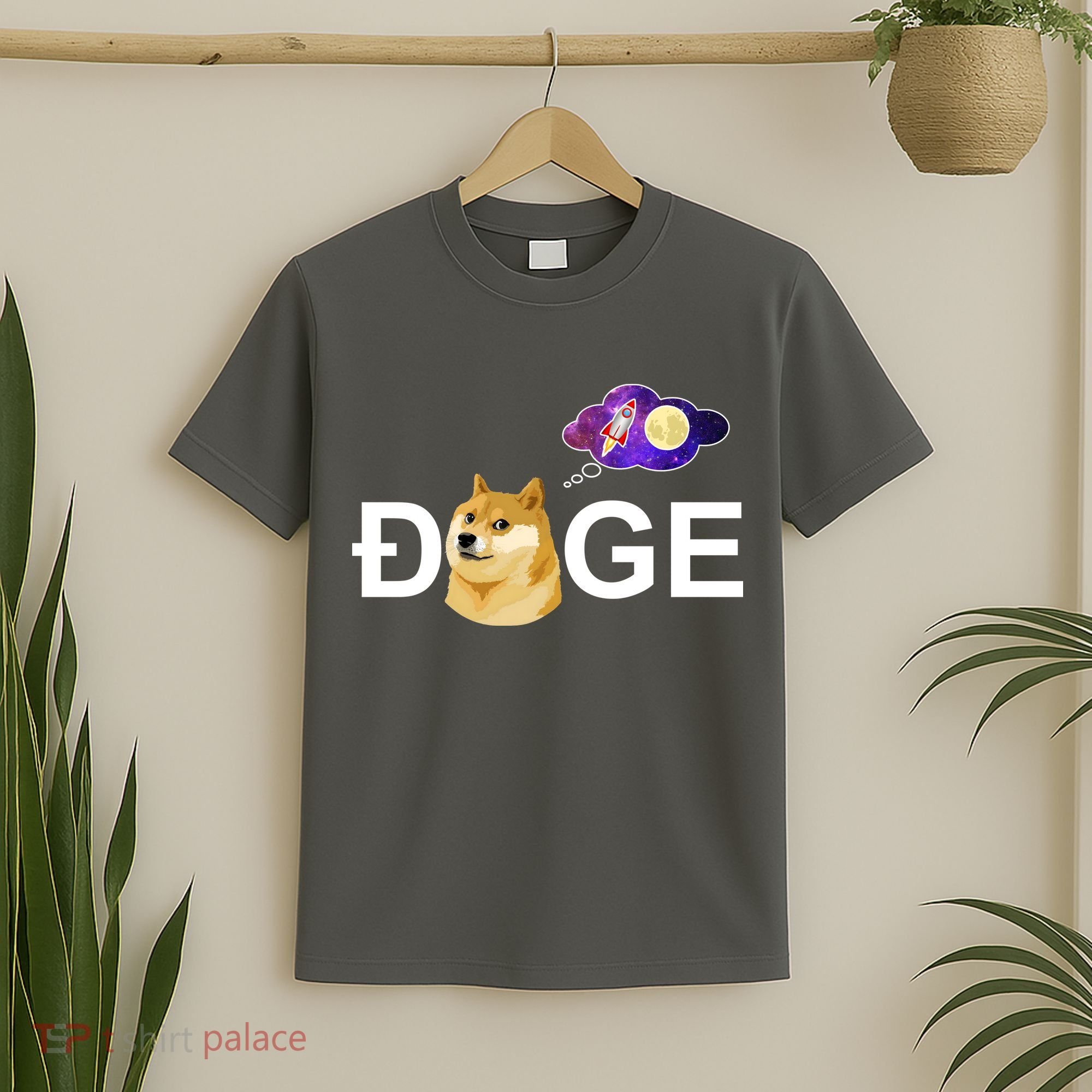 Doge To The Moon Galaxy Cryptocurrency T-Shirt