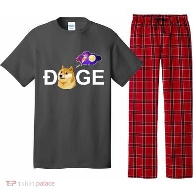 Doge To The Moon Galaxy Cryptocurrency Pajama Set