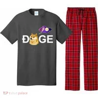 Doge To The Moon Galaxy Cryptocurrency Pajama Set thumb 0