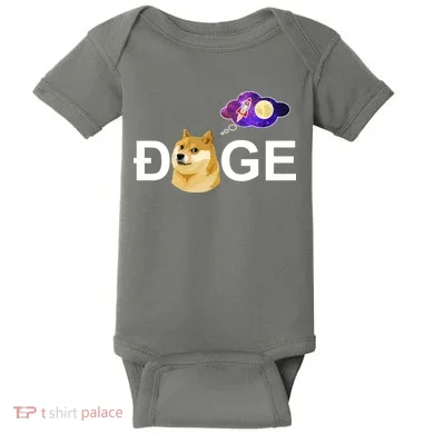 Doge To The Moon Galaxy Cryptocurrency Baby Bodysuit
