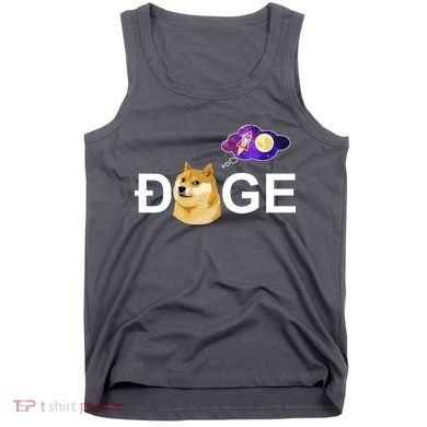 Doge To The Moon Galaxy Cryptocurrency Tank Top