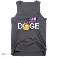 Doge To The Moon Galaxy Cryptocurrency Tank Top thumb 0