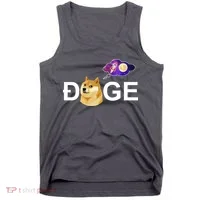 Doge To The Moon Galaxy Cryptocurrency Tank Top thumb 0