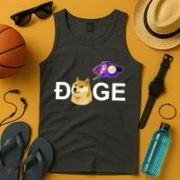 Doge To The Moon Galaxy Cryptocurrency Tank Top thumb 4