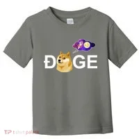 Doge To The Moon Galaxy Cryptocurrency Toddler T-Shirt thumb 0