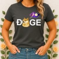 Doge To The Moon Galaxy Cryptocurrency Women's T-Shirt thumb 2