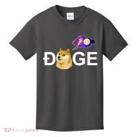 Doge To The Moon Galaxy Cryptocurrency Kids T-Shirt thumb 0