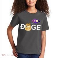 Doge To The Moon Galaxy Cryptocurrency Kids T-Shirt thumb 2