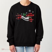 Dachshund Through The Snow Doxie Dog Plaid Christmas Gift Women's Sweatshirt thumb 0