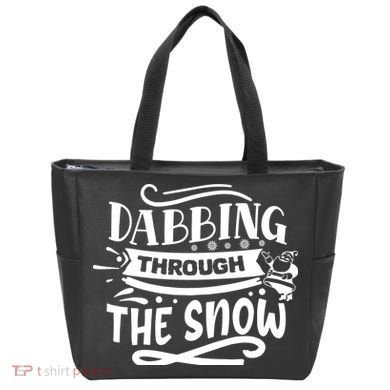 Dabbing Through The Snow Santa Claus Tote Bag