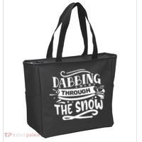 Dabbing Through The Snow Santa Claus Tote Bag thumb 2