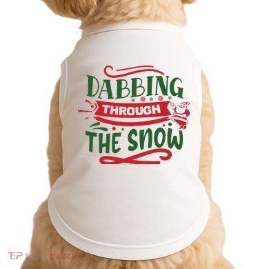 Dabbing Through The Snow Santa Claus Doggie Tank