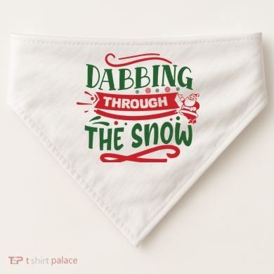 Dabbing Through The Snow Santa Claus USA-Made Doggie Bandana