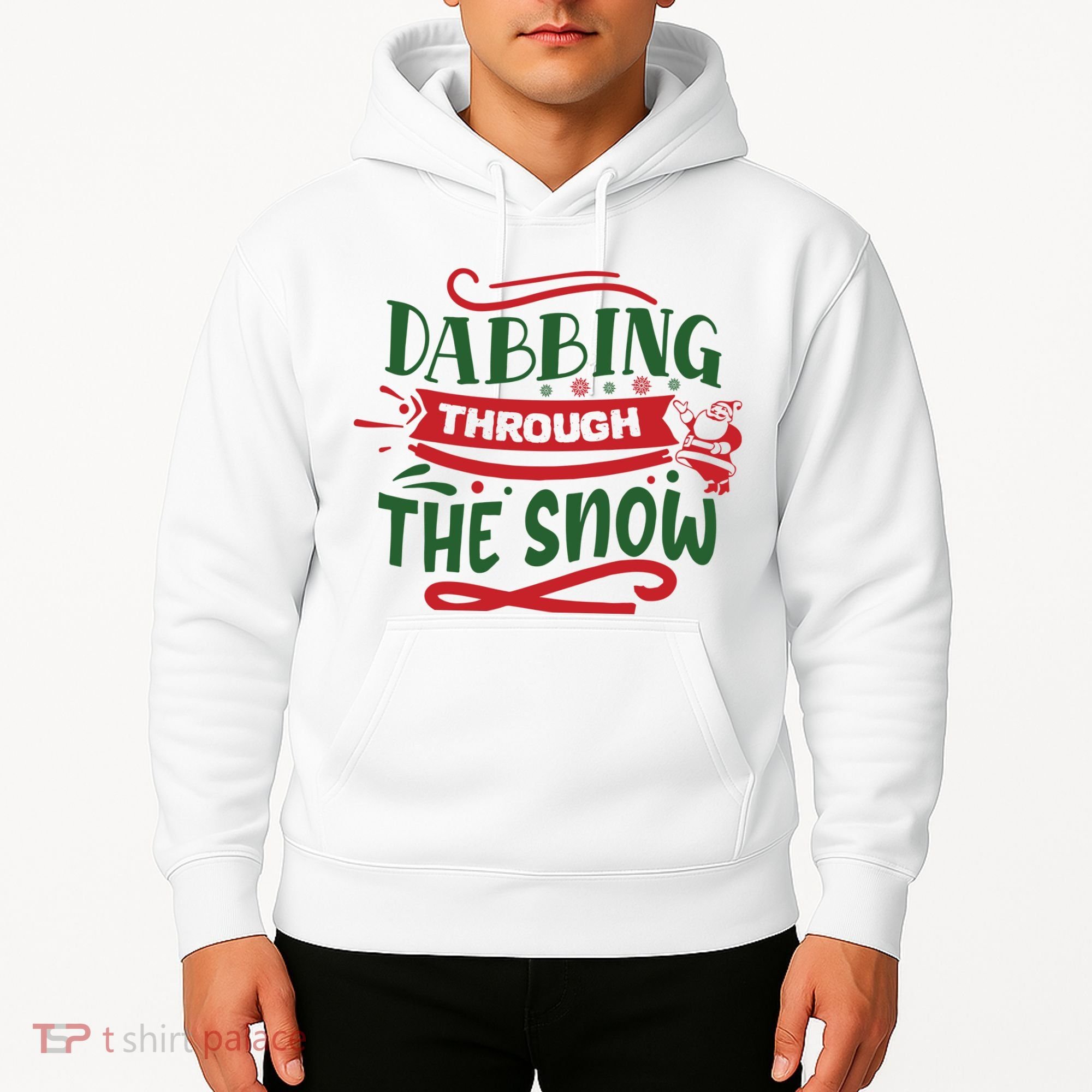 Dabbing Through The Snow Santa Claus Hoodie