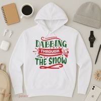 Dabbing Through The Snow Santa Claus Hoodie thumb 3