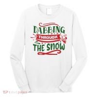 Dabbing Through The Snow Santa Claus Long Sleeve Shirt thumb 0